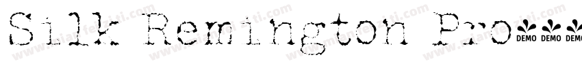 Silk Remington Pro字体转换